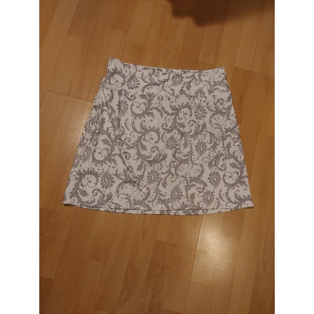 Seg'ments Luxe Skirt Skort Short Grey‎ White Size Large Activewear Segments